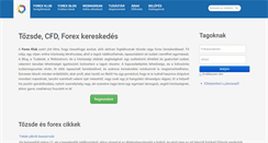 Desktop Screenshot of forexklub.hu